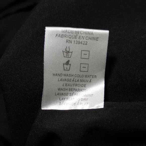 TOBI Mini Shift Dress Sz Small Black Short Cuffed Sleeve Lined Retro Minimalist - Picture 9 of 9